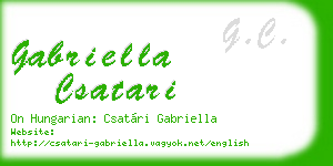 gabriella csatari business card