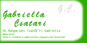 gabriella csatari business card